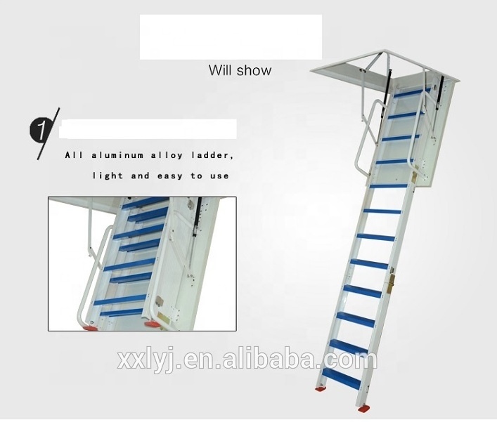 fashion aluminium folding attic loft hinges ladders