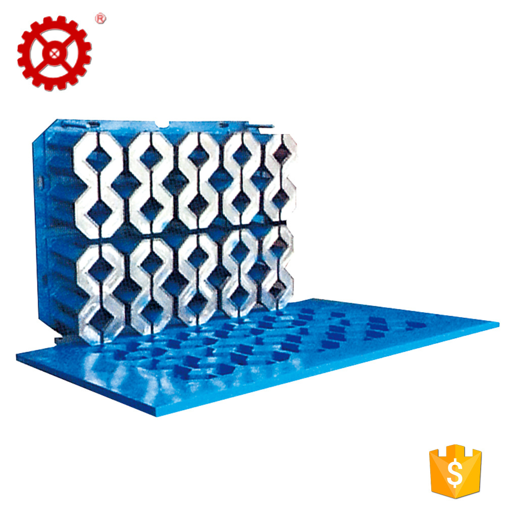 Interlocking Block Steel Molds Paving brick Precast Concrete Block Mould made by linear cutting