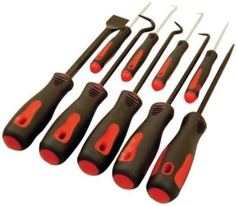 Garage Workshop Tool Set 9pc Scraper & Pick Hook Gasket Scraping Hose Removal Ideal for Gasket Scraping and Hose Removal