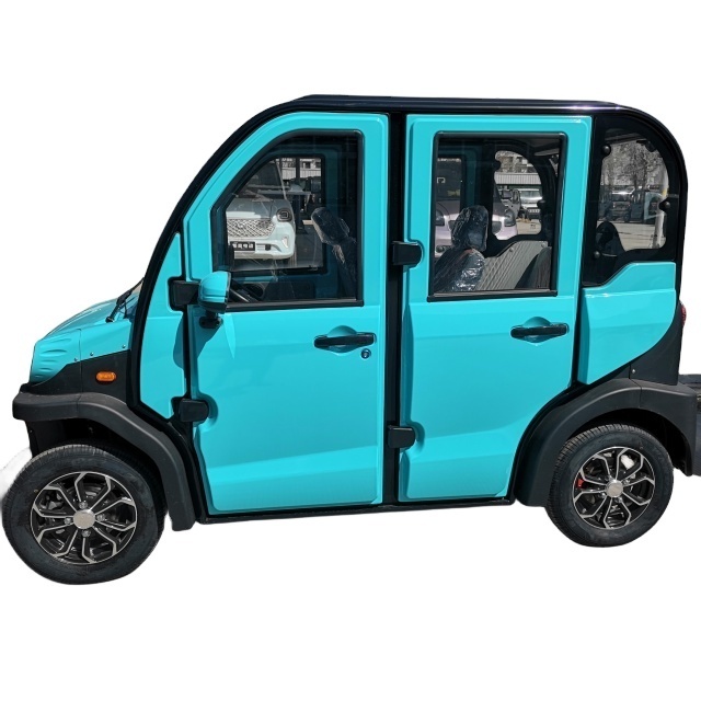 4 Wheel 4 Seats Mini City Electric Vehicle Elderly Leisure Electric Moped Cars for Pick Up Kids