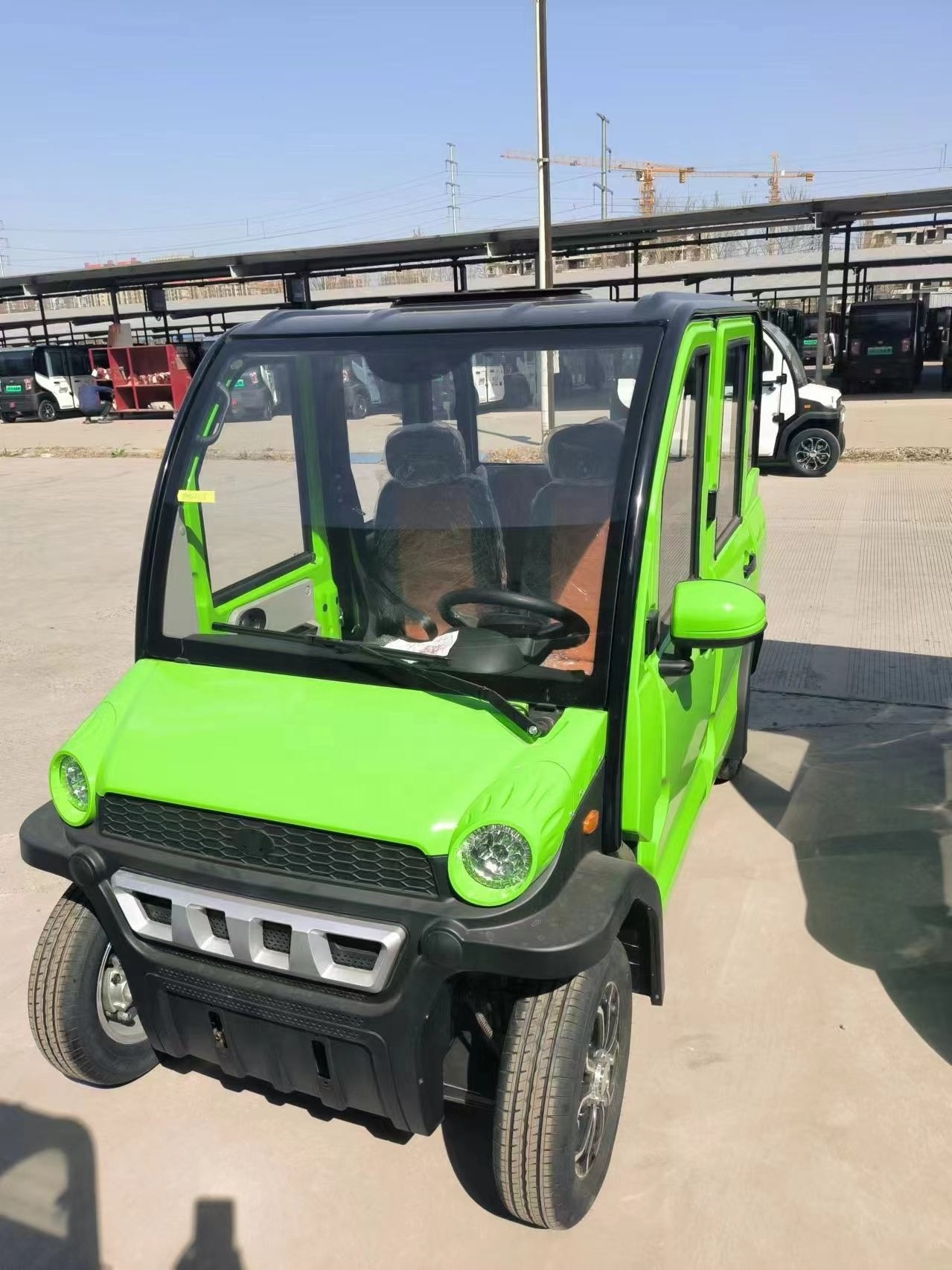 4 Wheel 4 Seats Mini City Electric Vehicle Elderly Leisure Electric Moped Cars for Pick Up Kids