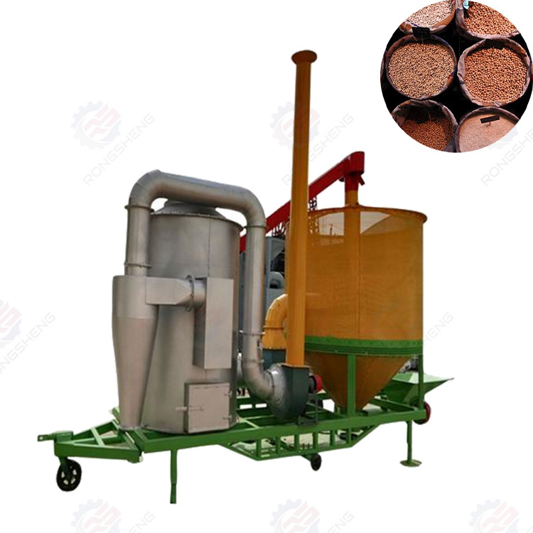 4 tons mini small mobile portable mechanical grain paddy drying rice dryer machine with biogass burner in philippines