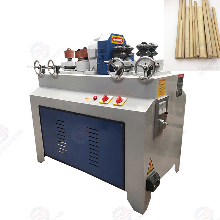 China Manufacture Automatic Broom Handle Dowel Making Machine Wood Round Rod Stick Machine Woodworking Machinery