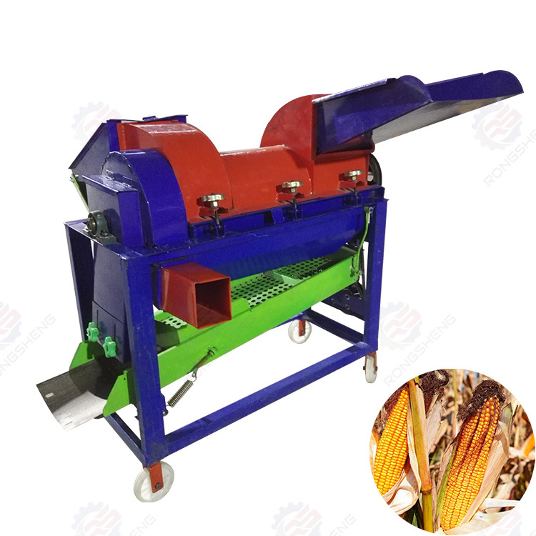 Multifunction Electric Small Portable Sorghum Soybean Multi Crop Paddy Rice Wheat Maize Peeler Corn Sheller Thresher Machine