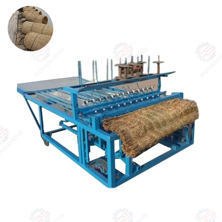 Reed straw mattress knitting plaiting machine on hot sale grass mat weaving machine hay stalk Sewing knitting machine