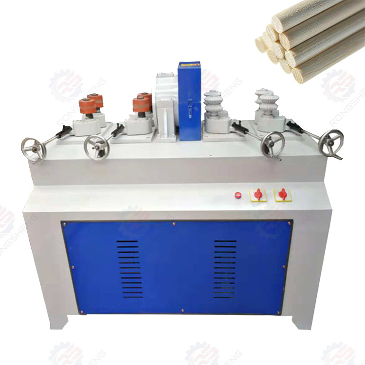 China Manufacture Automatic Broom Handle Dowel Making Machine Wood Round Rod Stick Machine Woodworking Machinery