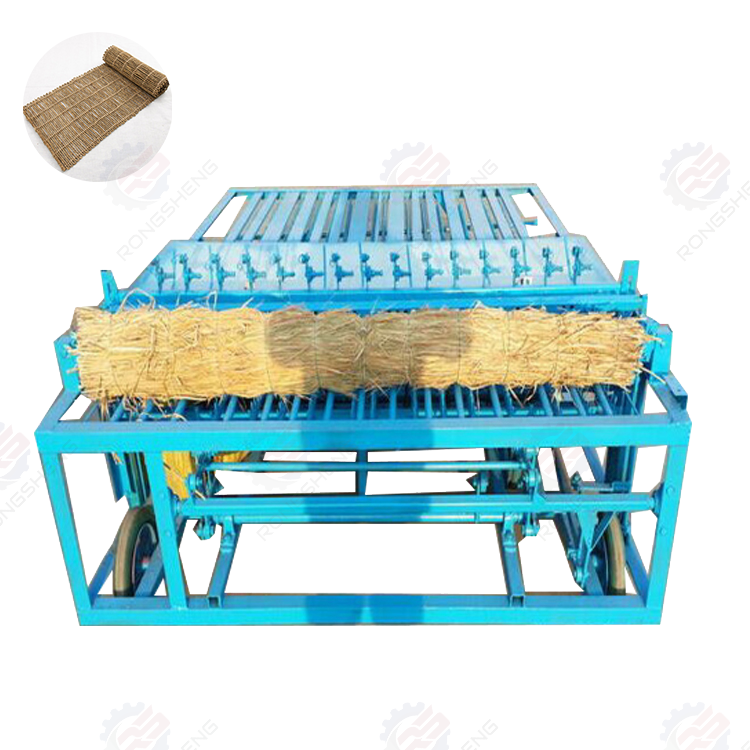 Reed straw mattress knitting plaiting machine on hot sale grass mat weaving machine hay stalk Sewing knitting machine