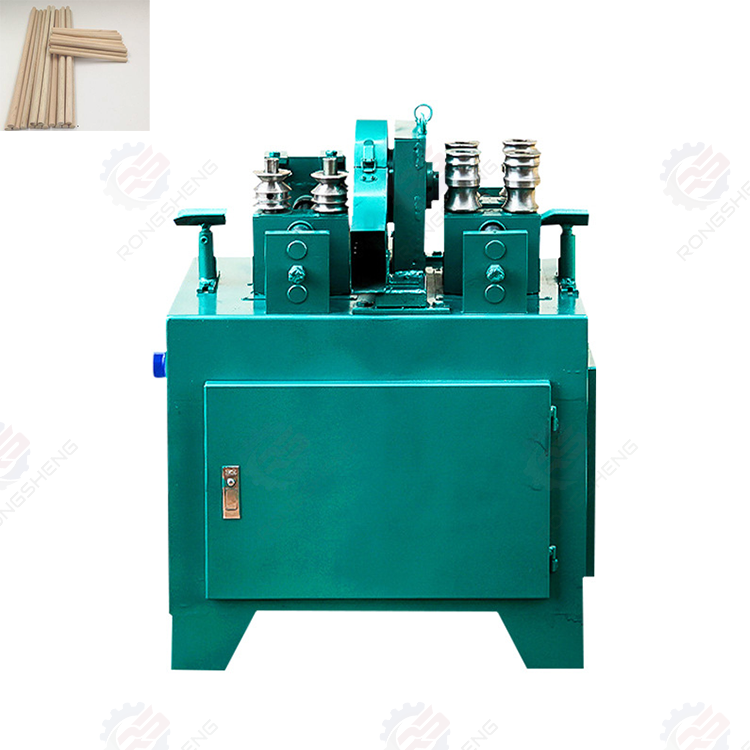 Automatic Threaded Wooden Round Stick Making Cutter Machine Broom Handle Wood Round Rod Milling Machine