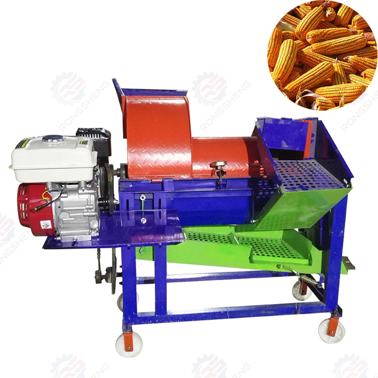 Multifunction Electric Small Portable Sorghum Soybean Multi Crop Paddy Rice Wheat Maize Peeler Corn Sheller Thresher Machine