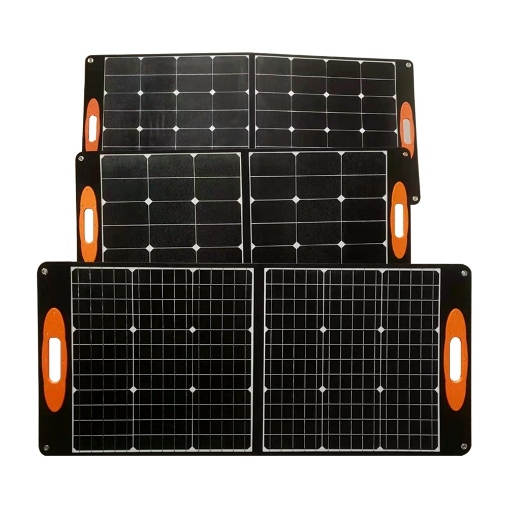 high quality 60W Portable solar panel charger USB for Cell phone folding pack Solar charger for outdoor