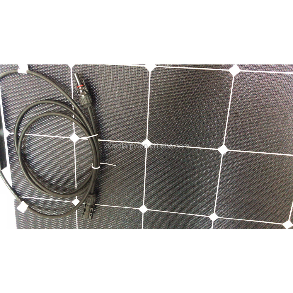 Photovoltaic Cell High Efficiency ETFE Camping Waterproof Solar Energy 200w Panel Flexible Thin film Sunpower Solar Panel