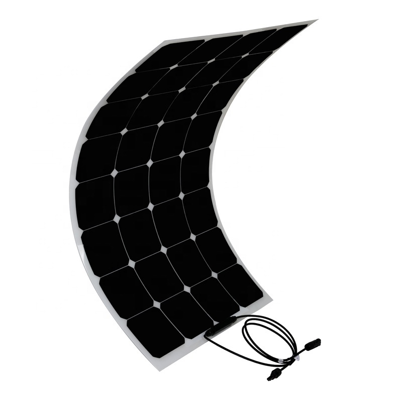 Sunpower semi-flexible solar panel 100 Watt 200 Watt Semi flexible thin Film solar panel