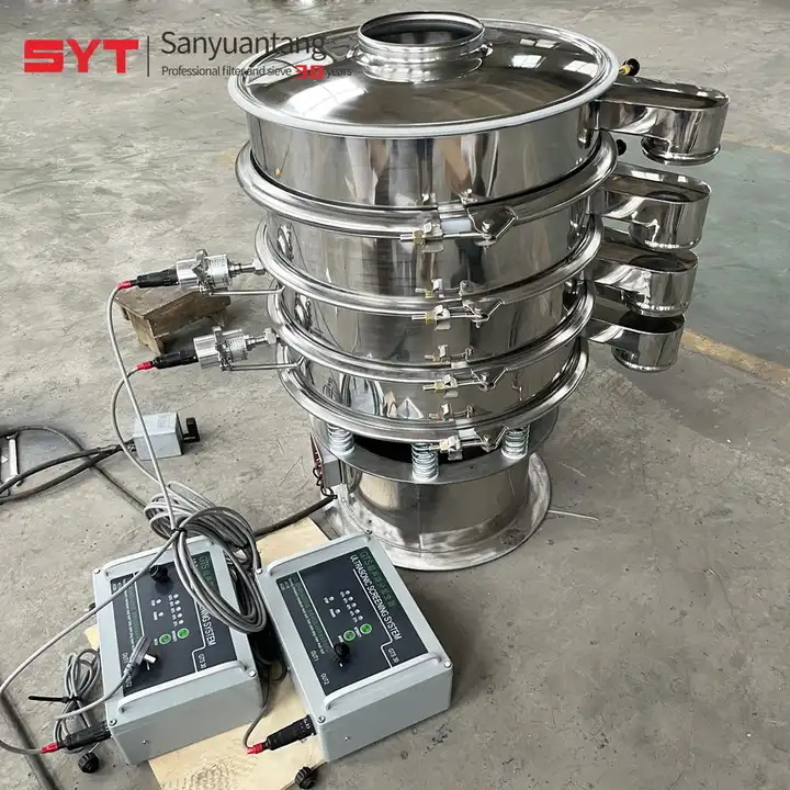 Automatic Ultrasonic Vibrating Screen Sieving Shaker Black Powder Vibration Sieve Powder Sifter Machine for catalyst