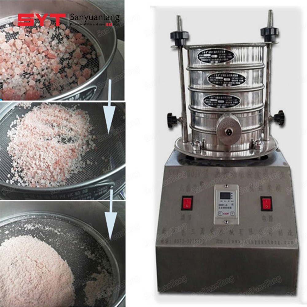 standard 8 inch size test mechanically laboratory vibratory sieve shaker machine with stainless steel 304 sieves