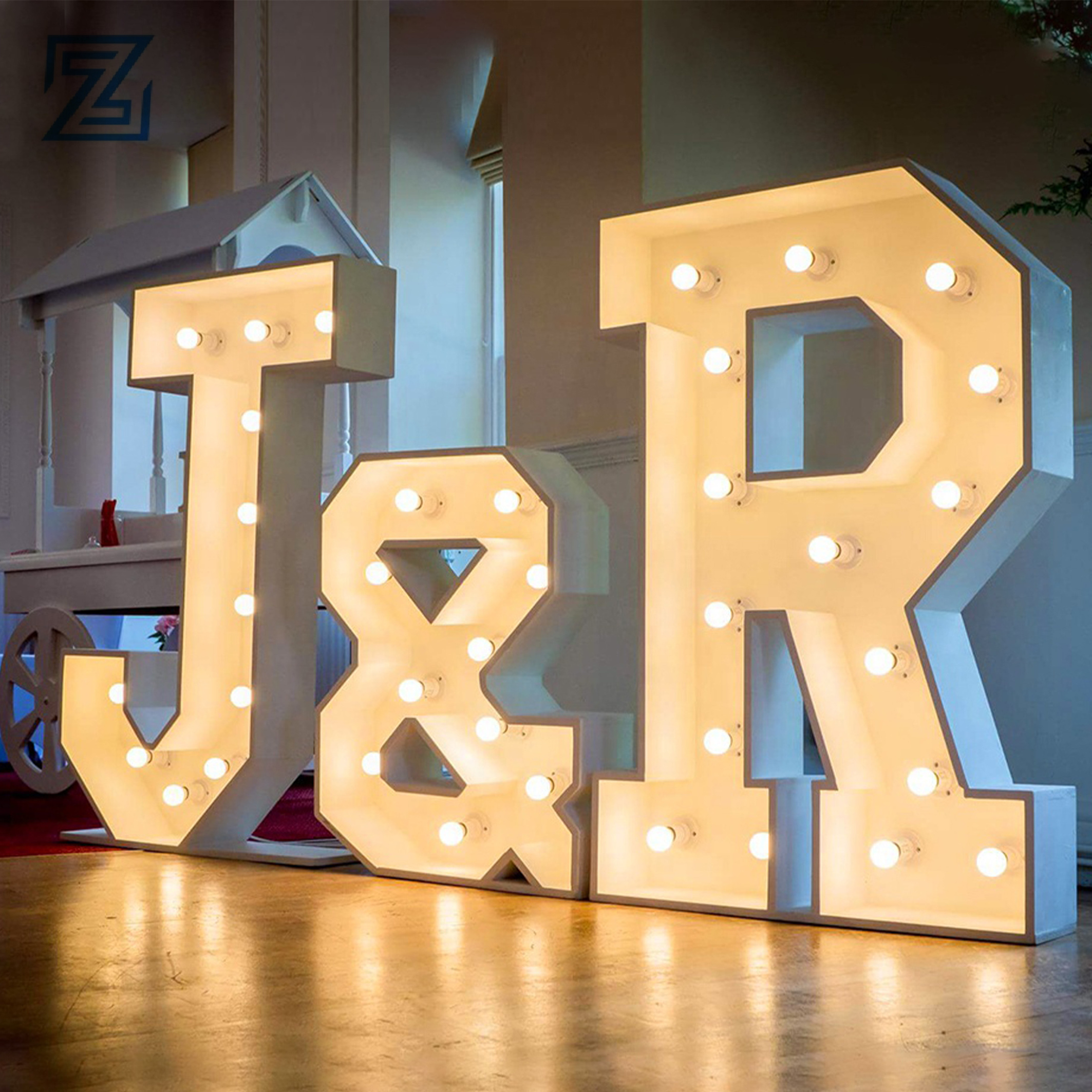 Fast Delivery Electronic Signs Pvc LED House Number 4 Ft Giant Light up 0-9 Number Marquee Letter for Wedding Party Event Decor