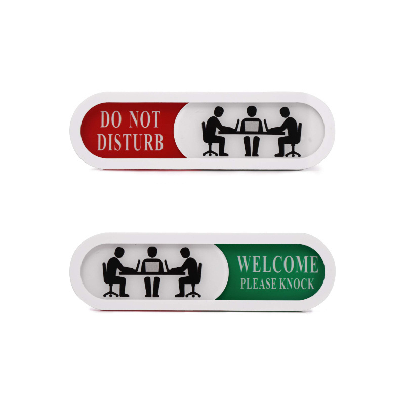 Manufacturer Hot Selling Hotel Toilet Custom Sliding Door Sign Occupied Sign Decoration Eco-friendly Small Stainless Steel Sign