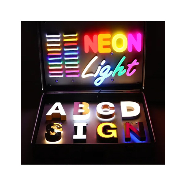 Outdoor 3D led lighted letters Pizza store name signs customized letters signs block letters for signs