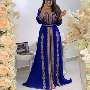 Matchyou Gown Evening Dresses Arabic Turkey Abaya Islamic Moroccan Kaftan For Women Caftan Moroccan Kaftans Dubai