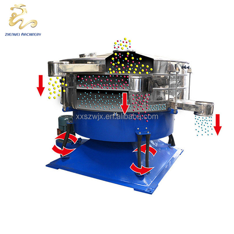 factory tumbler pollen vibrating screen separator gyratory tumbler screen machine with double input and output