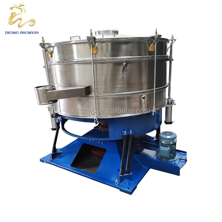 factory tumbler pollen vibrating screen separator gyratory tumbler screen machine with double input and output