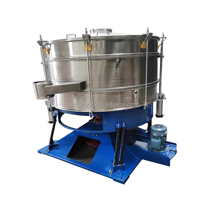 factory tumbler pollen vibrating screen separator gyratory tumbler screen machine with double input and output