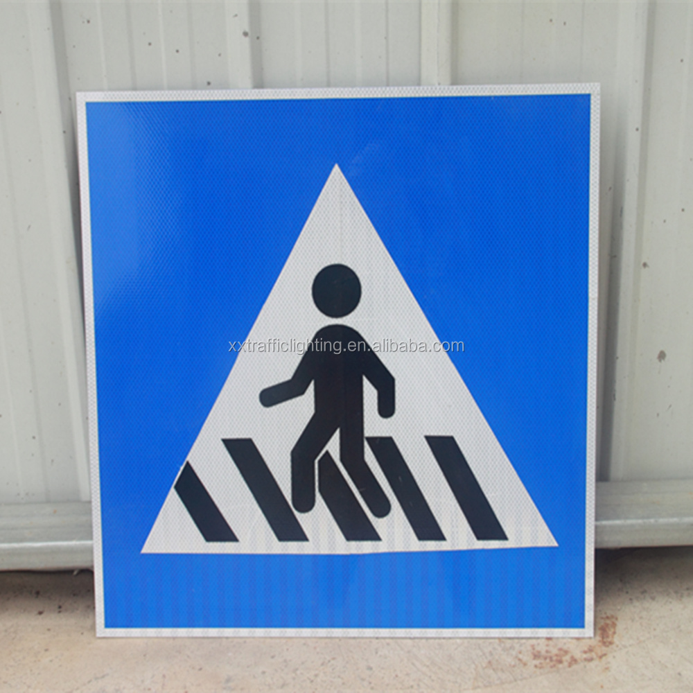 Pedestrian Crossing Road Sign And Symbols/Arabic Traffic Sign