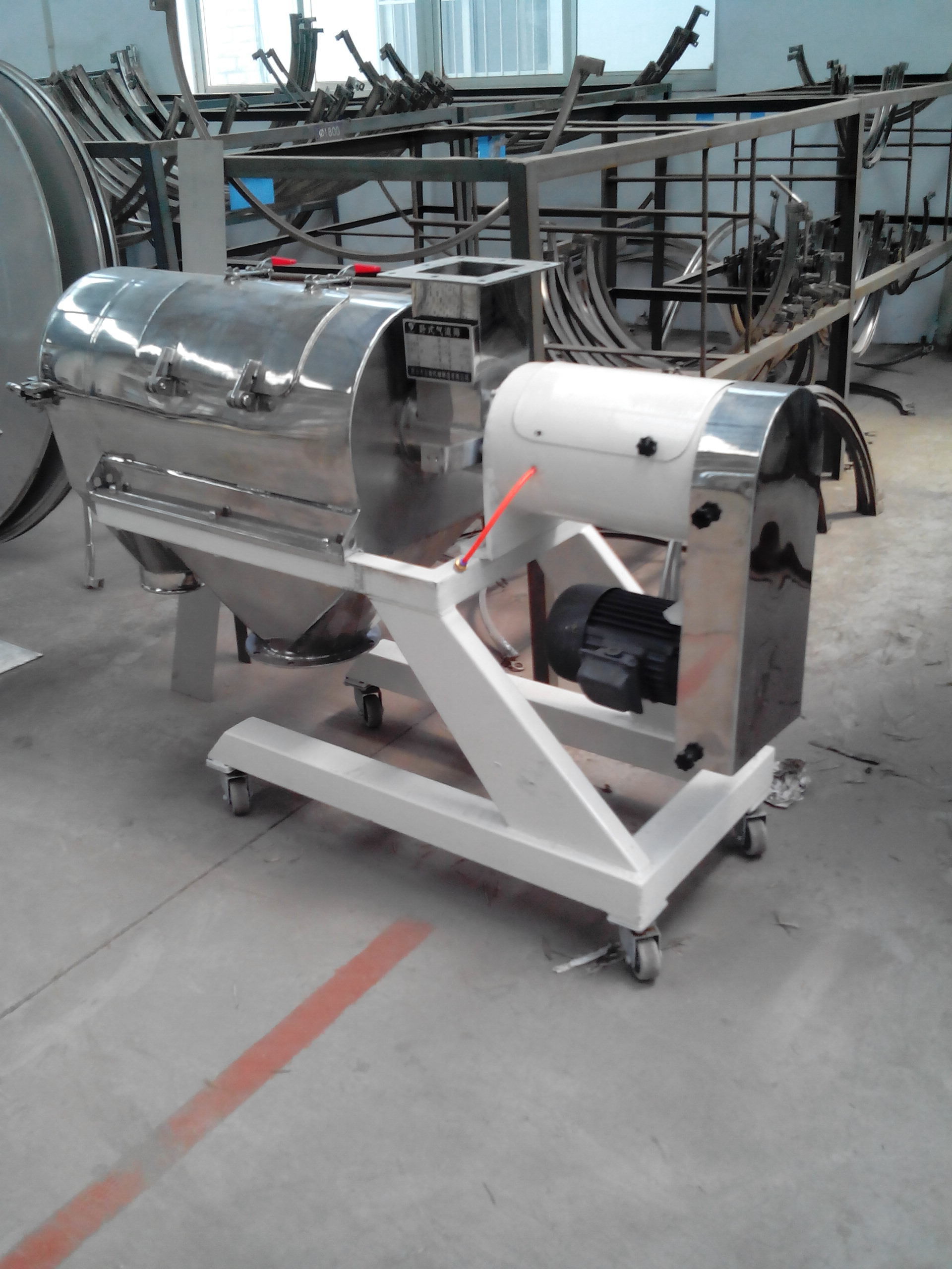 Air-cooled  Linear Vibrating Screen,sieve sifter  for metal /mdecine/ chemical/rubber  Powder Sieving shaker