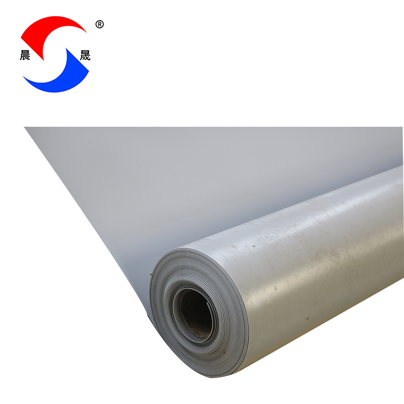 1.2mm 1.5mm 2.0mm White or Grey PVC Roofing PVC Waterproof Membrane for Construction pvc waterproof membrane