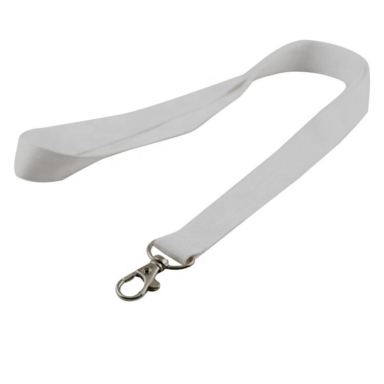 Personalized Polyester Logo Silk Screen Print Custom Sublimation Blank Plain Lanyard No Minimum Order