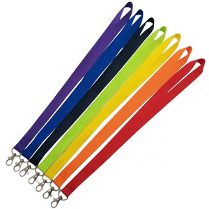 Personalized Polyester Logo Silk Screen Print Custom Sublimation Blank Plain Lanyard No Minimum Order