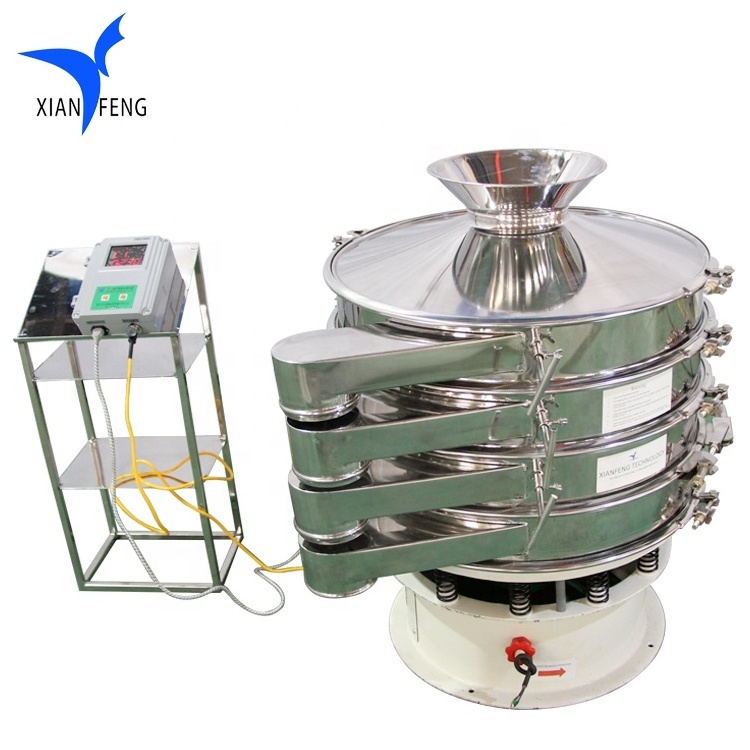 60 micron mesh fine powder screen ultrasonic rotary vibrating sieve machine