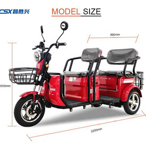 XD EEC COC Certificate Approved Models Register Trike Electric Tricycle for Adult Factory Support tuk tuk electric