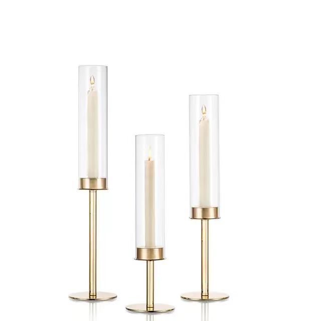 supplies candlestick crystal acrylic candle holders wedding candelabra table centerpieces