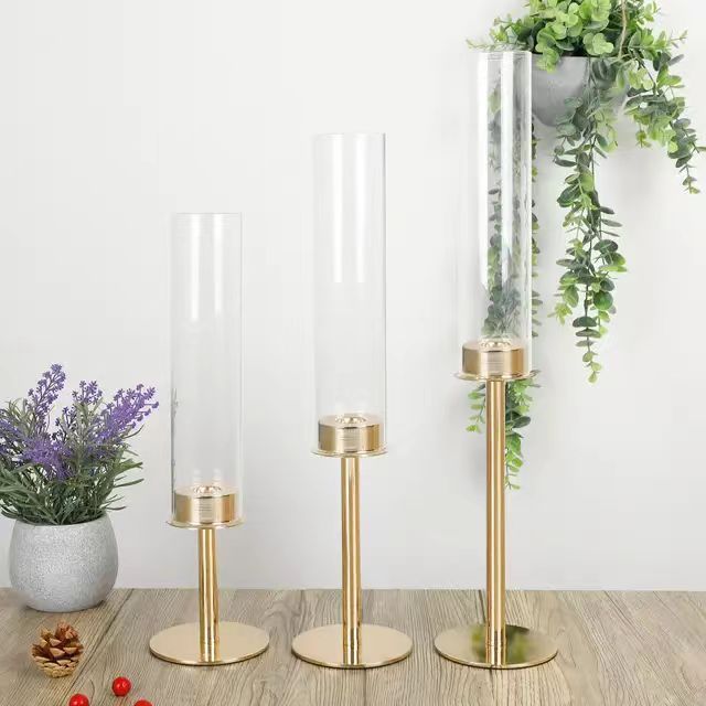 supplies candlestick crystal acrylic candle holders wedding candelabra table centerpieces