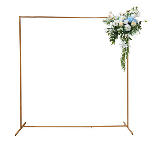 Stage Background Artificial Row Blue White Wedding floral Arrangement Floor Backdrop Flower Party Event Prop