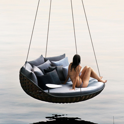 Double hanging chair Cradle Hanging basket Indoor household chair Outdoor leisure balcony Courtyard rattan chair Swing Hammock