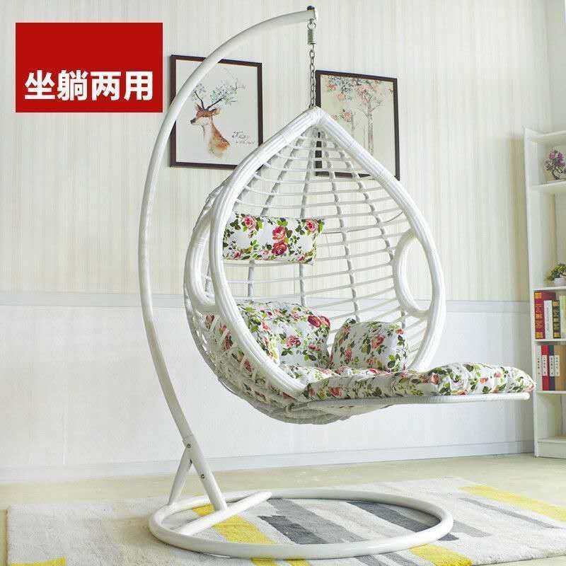 Coarse rattan pedal single bird nest hanging basket rattan chair swing balcony hanging basket chair outdoor rocking chair