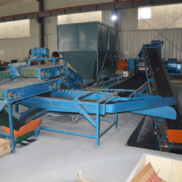 Tire rubber tile production line/Car Tire Rubber Powder Production Machine/Waste Tyre Recycling Line