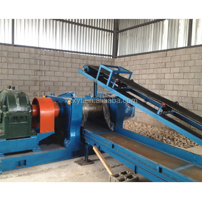 Used tire crusher line/tire recycling plant/rubber powder making machine