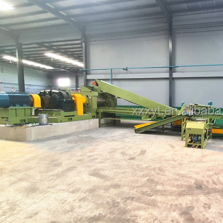 Tire rubber tile production line/Car Tire Rubber Powder Production Machine/Waste Tyre Recycling Line