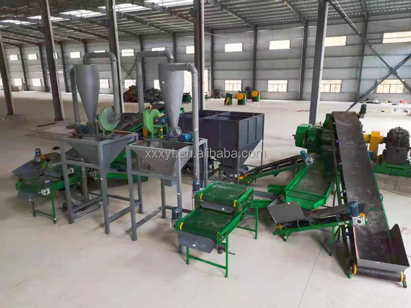 High Performance Old Tyre Reclaimed Rubber Production Machine Rubber Powder Production Equipment Tire Recycling Line