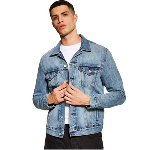 custom clothing manufacturers wholesale fashionable mens denim jackets in bulk