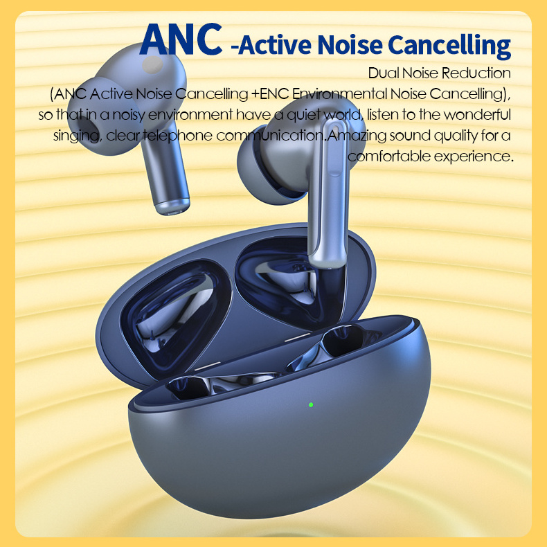 Factory Outlet High Quality Low Latency TWS Sound Control Active Noise Cancellation ANC Earbuds auricular bluetooth