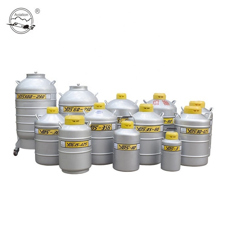 YDS-6 LN2 Dewar Tank with Stainless Steel Canister for Liquid Nitrogen Used New with Core Components Pressure Vessel Pump Farms