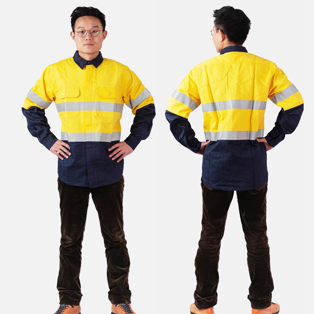 88%cotton 12%nylon 7OZ 10cal/cm2 arc flash ultrasoft Flame Resistant two piece work suit FR shirt and pant bib pant