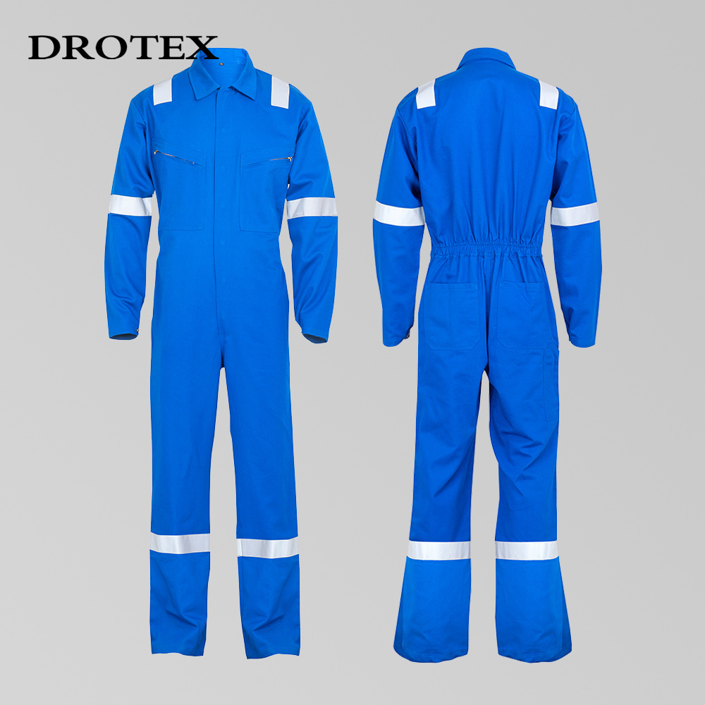 Industrial Welder Clothes Safety Fire Resistant FR Clothing with Reflective Tape