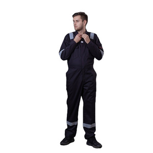 Industrial Welder Clothes Safety Fire Resistant FR Clothing with Reflective Tape