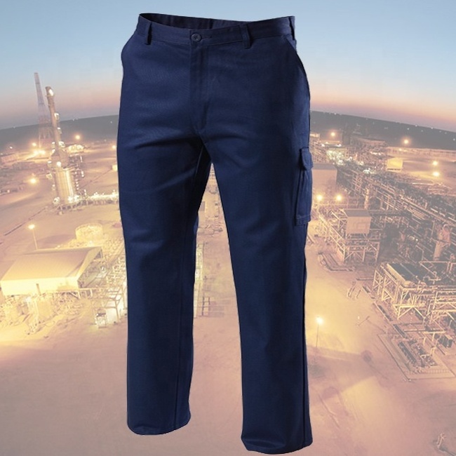 Flame Resistant Workwear Pants Made Work Pant Selling Aramid or Pyrovatex Fabric Four Pocket Work Pant Fire Proof DROTEX