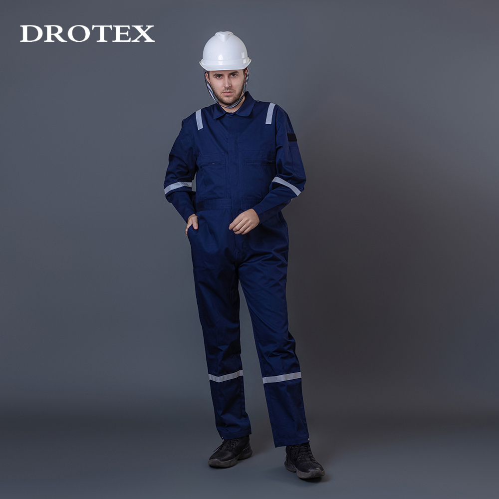 Industrial Welder Clothes Safety Fire Resistant FR Clothing with Reflective Tape