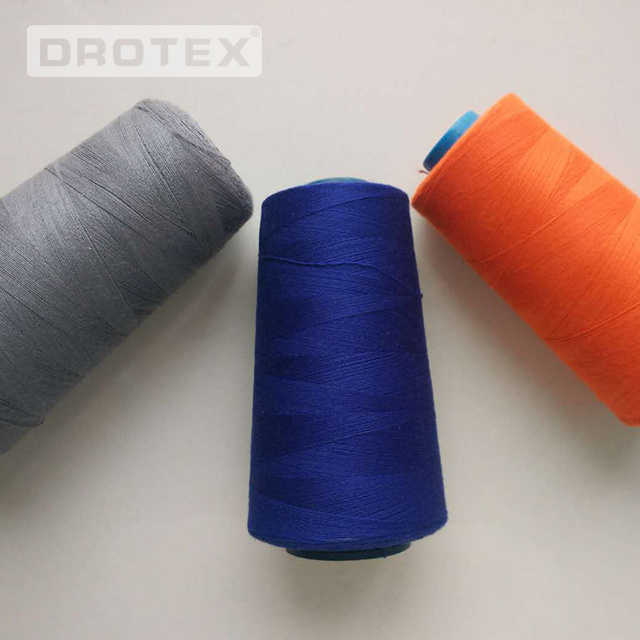 Meta Aramid Sewing thread flame retardant waterproof fiber yarn fabric High temperature resistant No Melt Drip properties